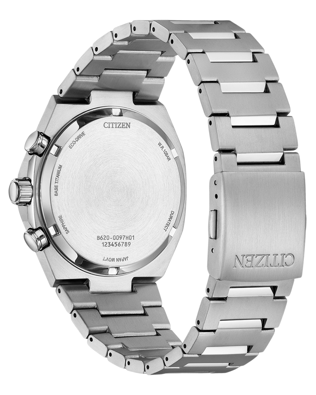 Ρολόι CITIZEN Eco-Drive Chronograph Silver Titanium Bracelet