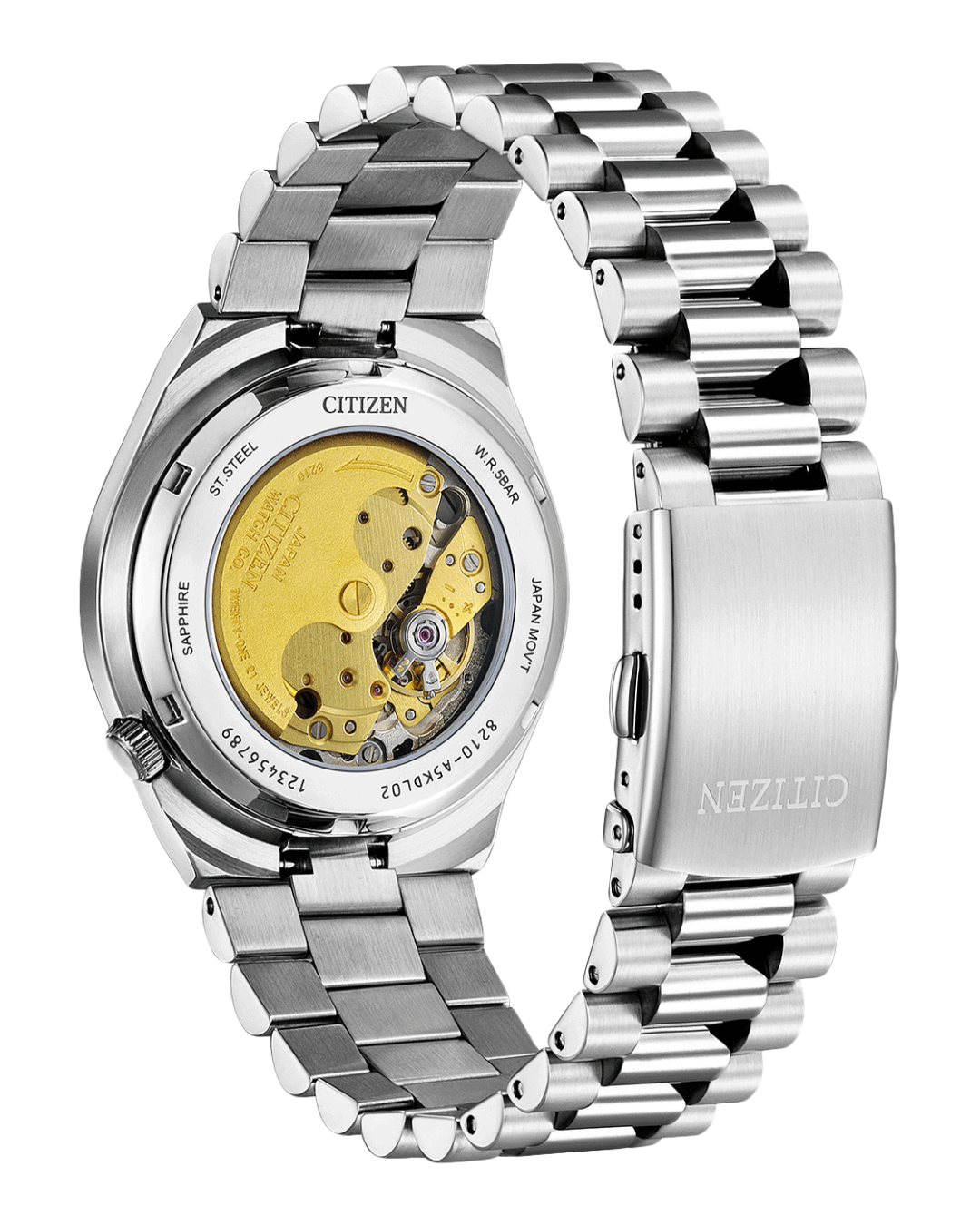 CITIZEN Tsuyosa Collection Automatic Beige Dial 40mm Silver Stainless Steel Bracelet