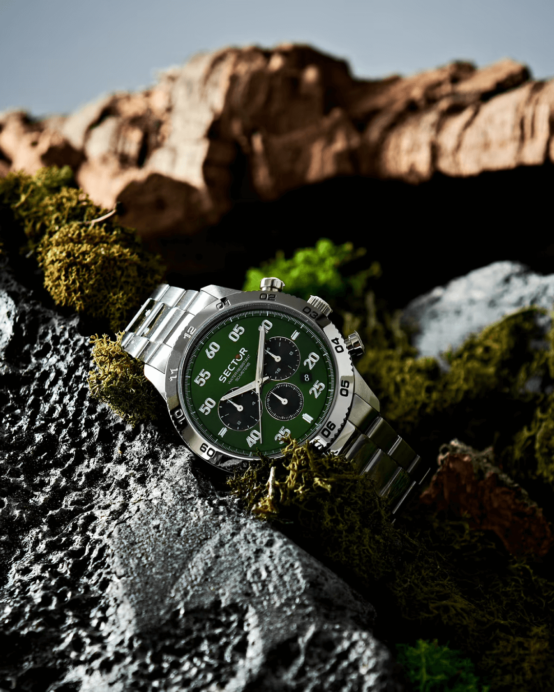 Ρολόι SECTOR 270 Chronograph Silver Stainless Steel Bracelet