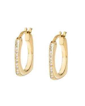 Σκουλαρίκια BREIL Tetra από ανοξείδωτο ατσάλι με κρύσταλλα